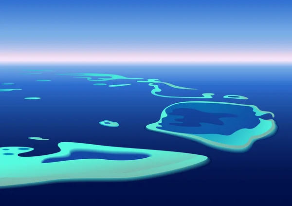 Iseland tropical — Image vectorielle