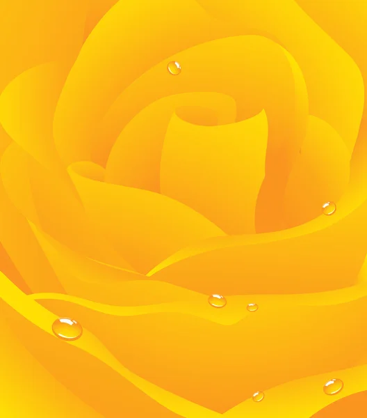 Жовтий красивий трояндовий фон — стоковий вектор