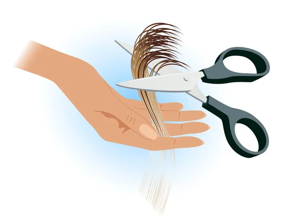 Main de coiffeur — Image vectorielle