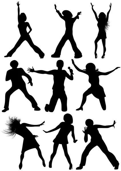 Dancing _ people — стоковый вектор