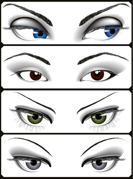 Woman_eyes_collection — Stockvector