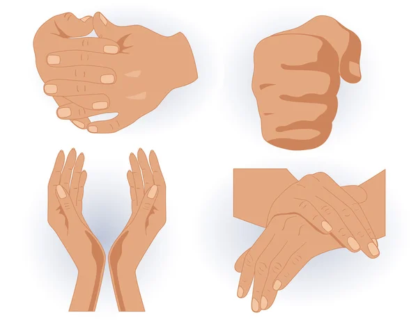 Menselijke handen — Stockvector