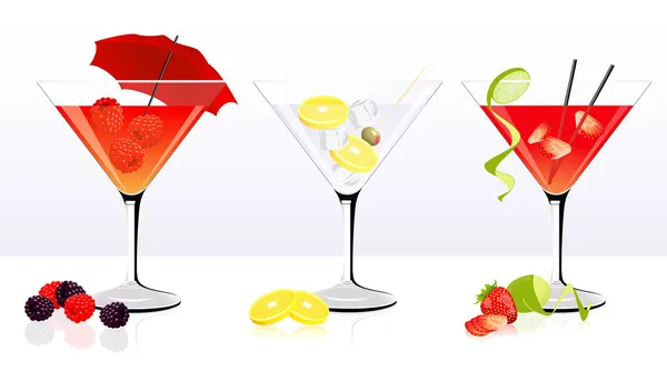 Cocktail set — Stockvector