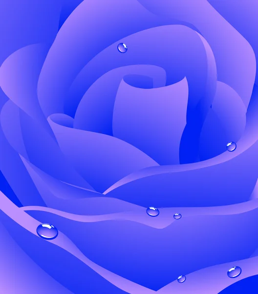 Синій красивий фон троянди — стоковий вектор