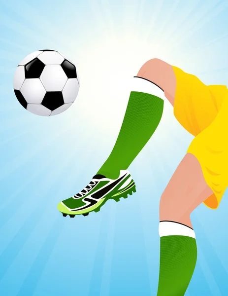 Ποδοσφαιριστής άλμα — Διανυσματικό Αρχείο