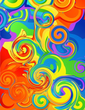 Abstract rainbow background clipart