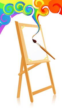 Magic easel clipart