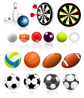 Ball collection clipart