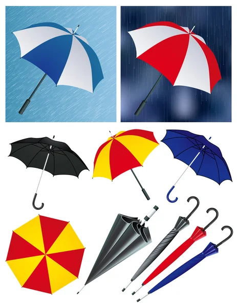 Stock vector Umbrellas