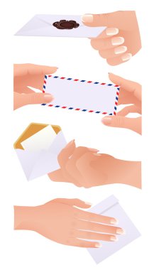 Envelope collection clipart