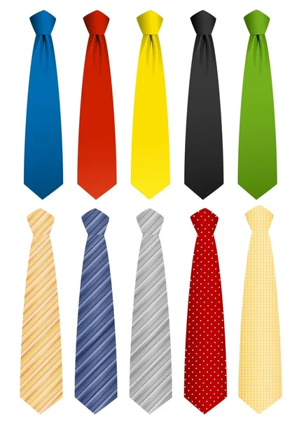 Set cravatta — Vettoriale Stock