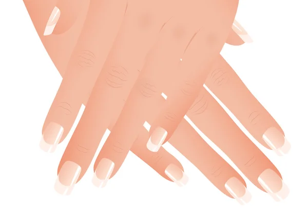 Illustrazione manicure perfetta — Vettoriale Stock