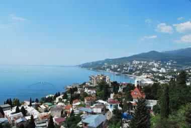 Yalta. Polikurovskiy hill. General view clipart