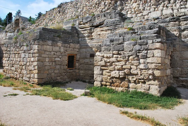 Ruinerna av antika chersones. begravningen valv — Stockfoto
