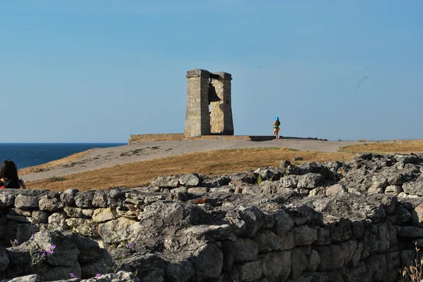 Ruinas de los antiguos Chersones. campana — Foto de Stock