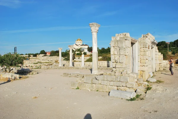 Ruins of ancient Chersones — Stock Photo, Image