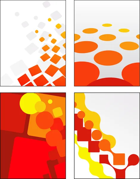 Collection of abstract vector designs — Stock Vector