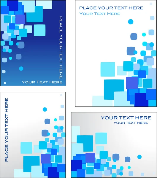Mosaico azul vector fondos — Vector de stock