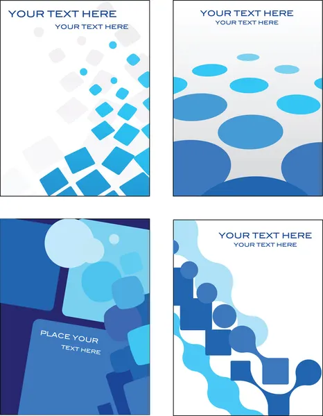 青色のビジネス カード テンプレート — ストックベクタ