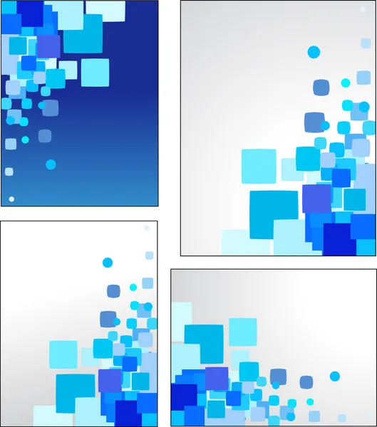 Абстрактные синие векторные фона — стоковый вектор