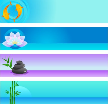 Zen background templates clipart