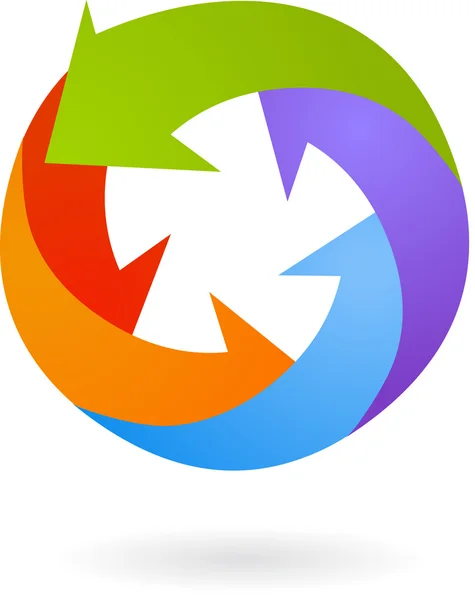 Αφηρημένη πολύχρωμο λογότυπο — Διανυσματικό Αρχείο