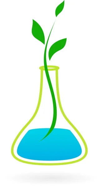 Logo medicina verde — Vettoriale Stock