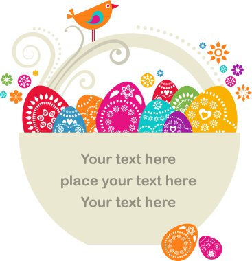 Easter basket clipart