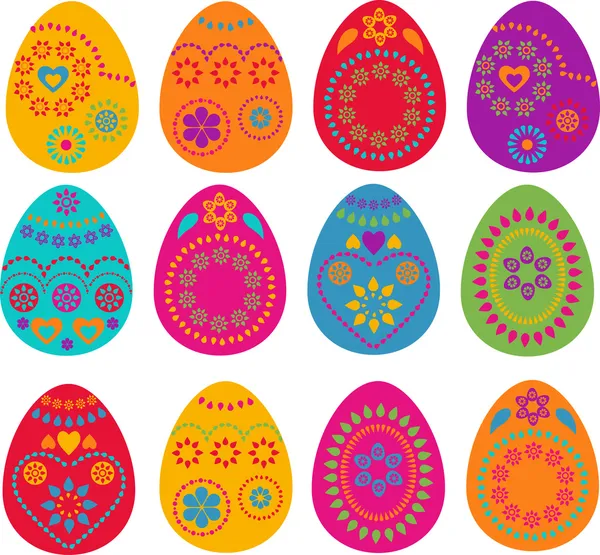 Raccolta di uova di Pasqua — Vettoriale Stock