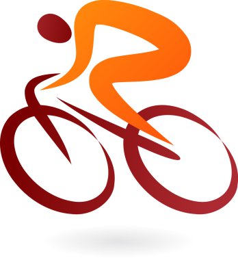 Cyclist Icon - vector illustration
