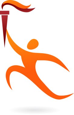 Sport vector figure - Olympics ceremony clipart