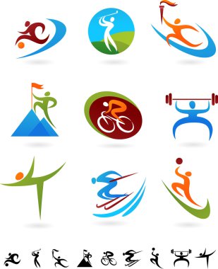 Sports icon collection - 1 clipart