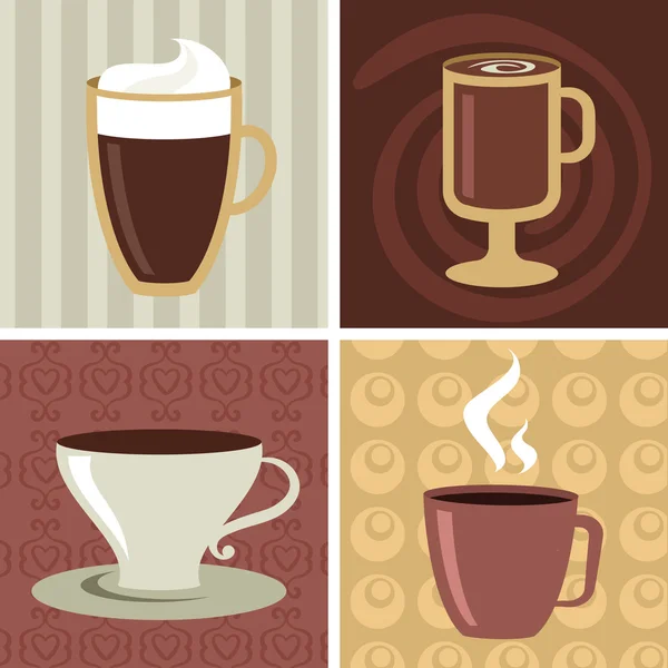 Kaffee-Icons Set - 2 — Stockvektor