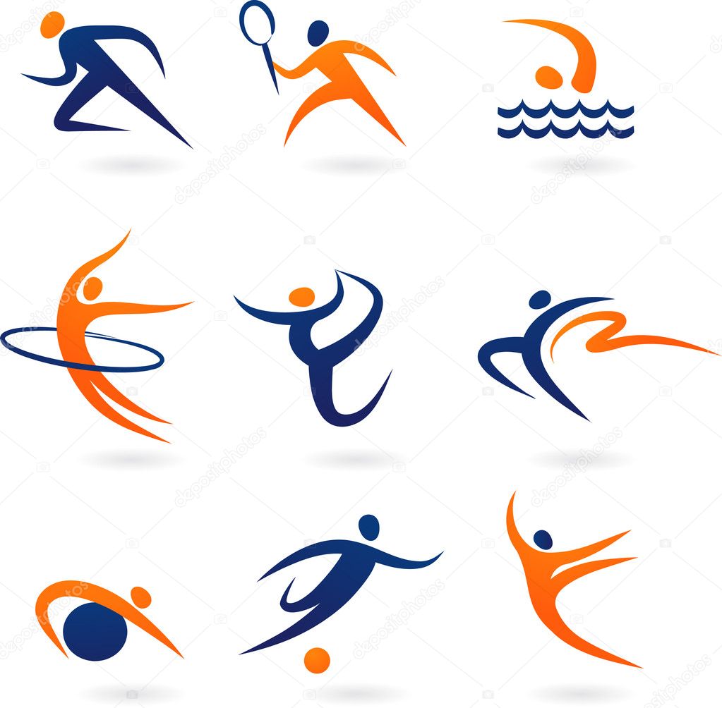 Premium Vector  Sport wear collection on square icons vector
