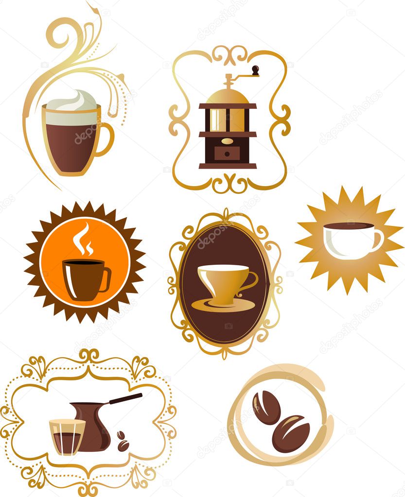 Coffee icons set - 4