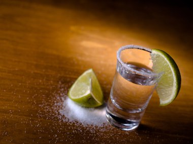 Tequla and lime clipart