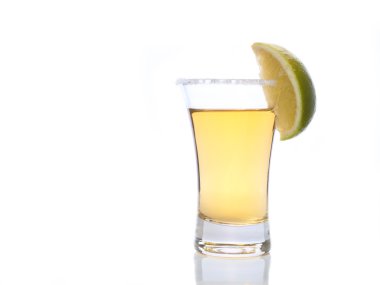 Tequila in a shot glass clipart