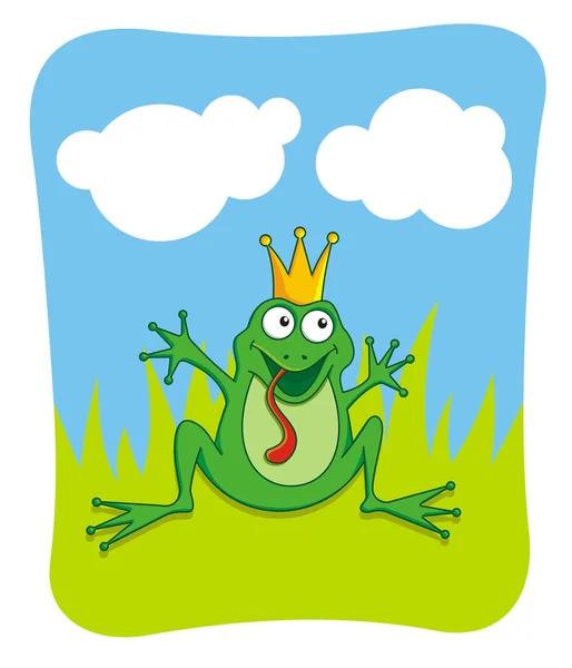 Frog Prince — Stock Vector