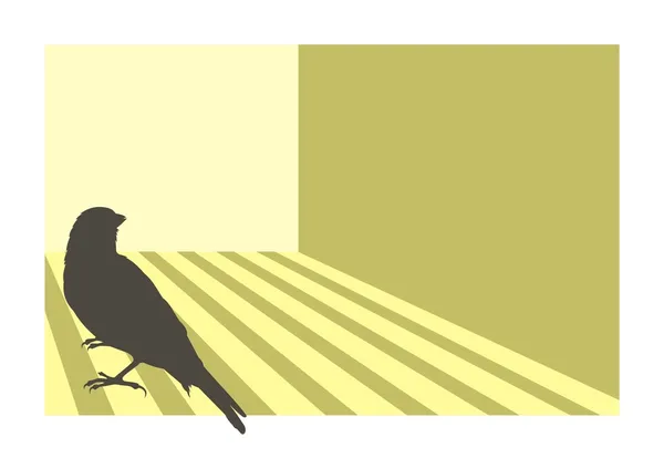 Kanarya kuşu — Stok Vektör