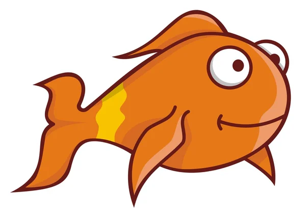 Dibujos animados Goldfish — Vector de stock