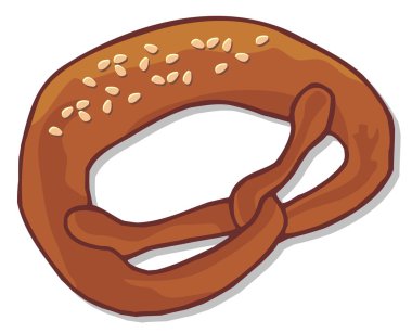 Pretzel clipart