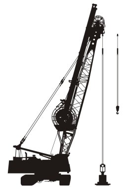 Construction crane 2 clipart