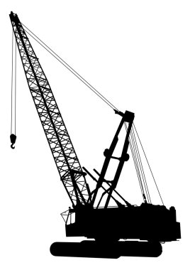 Construction crane 1 clipart