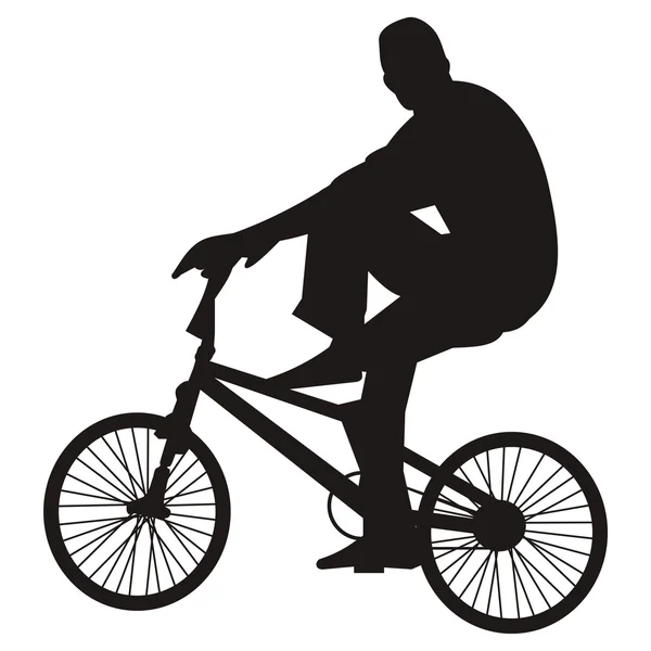 Bicycle rider 2 — Stock Vector