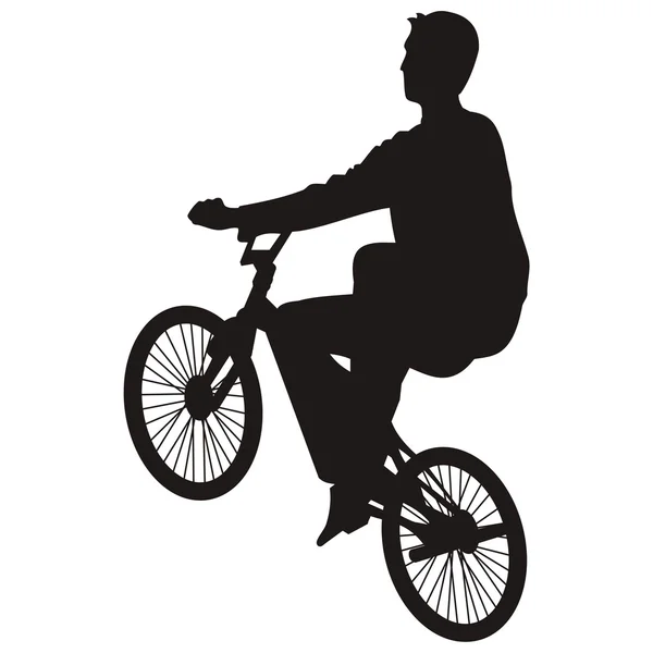Bicycle rider 3 — Stock Vector