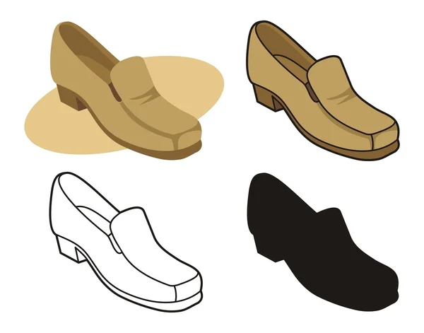 Male shoe 2 — Stock Vector