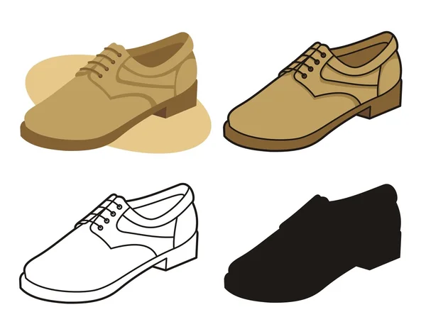 Chaussure homme 4 — Image vectorielle
