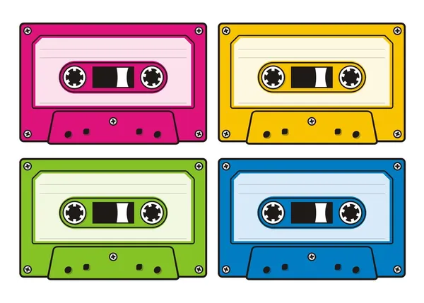 Cassetes áudio —  Vetores de Stock