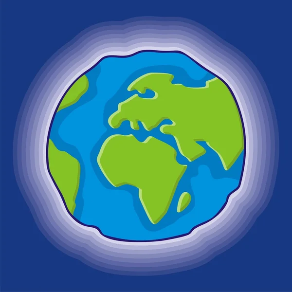Earth globe icon — Stock Vector