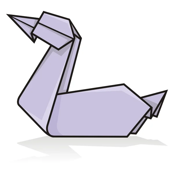 折纸鸭 — 图库矢量图片